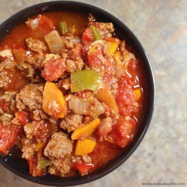 Bacon Bison Chili - Our Paleo Life