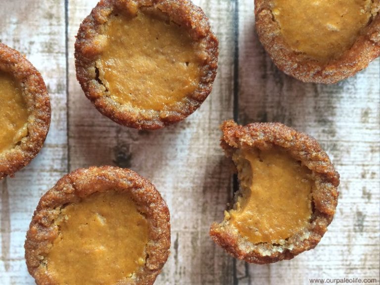 Paleo Mini Pumpkin Pie Tarts Recipe - Clean Ingredient Dessert