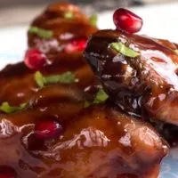 Pomegranate-Ginger Sticky Wings {by Merit + Fork}