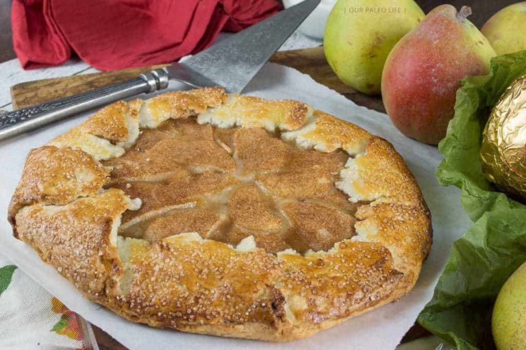 Rustic Pear Galette Recipe - Paleo Dessert (Grain & Dairy Free)