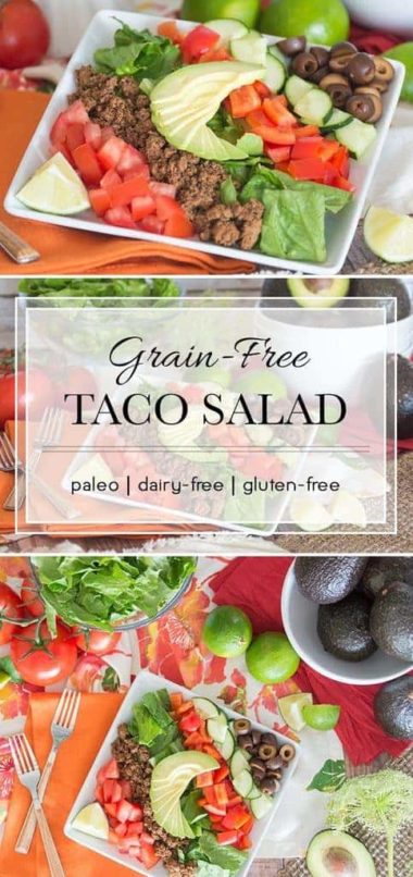 Paleo Taco Salad Recipe for a Crowd or Family