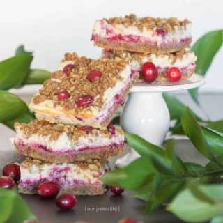 Cranberry Cheesecake (Low Carb) Keto Bars | Ketogenic Snack