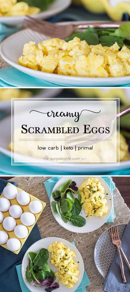 Keto Creamy Scrambled Eggs - Low Carb - A new way to prepare eggs!