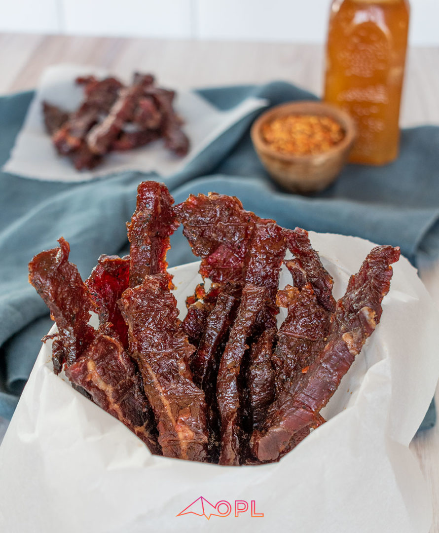 Smoked Beef Jerky Sweet Spicy PALEO Approved   SmokedJerky02 890x1080 