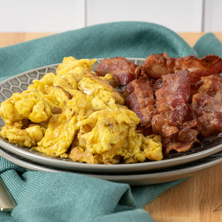 Bacon & Eggs Skillet (One Pan Meal) Keto & Paleo Approved
